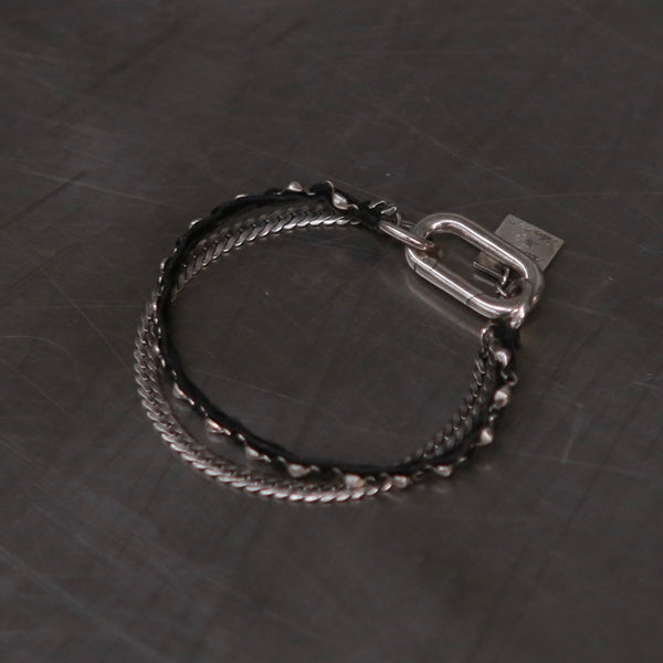 GOTI Kangaroo leather bracelet 925 silver Italy GT-BR1200-0